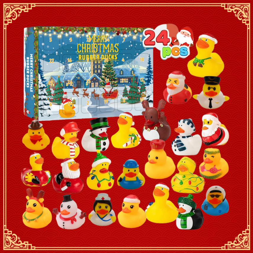 Christmas Rubber Ducks Advent Calendar Christmas Gift for Kids
