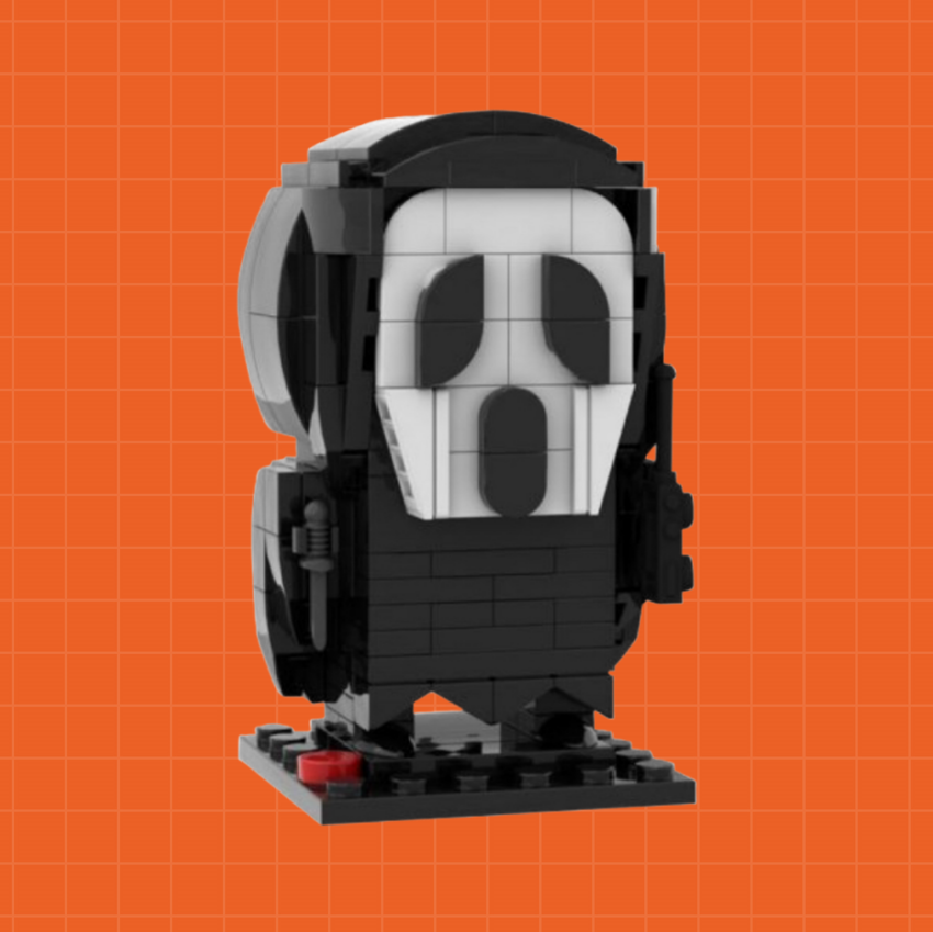 Horror Killer Mask Brick Figures – Halloween Gift & Table Decoration