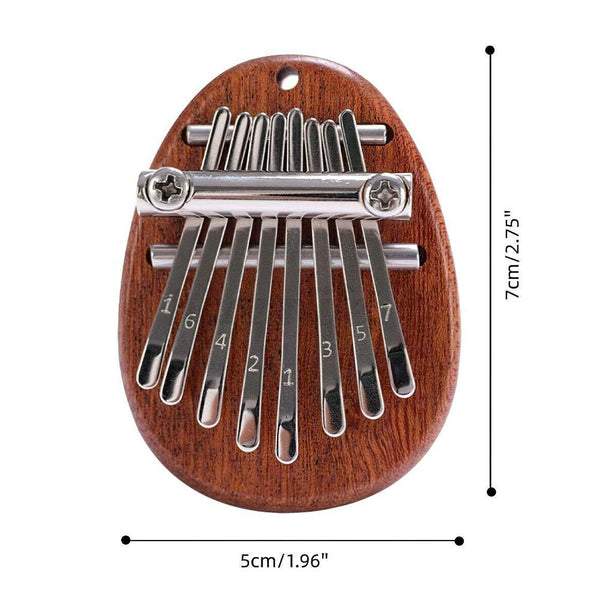 Custom 8 Keys Mini Kalimba Thumb with Name and Date