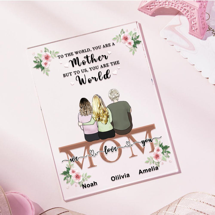 Custom Photo Acrylic Plaque For Mom