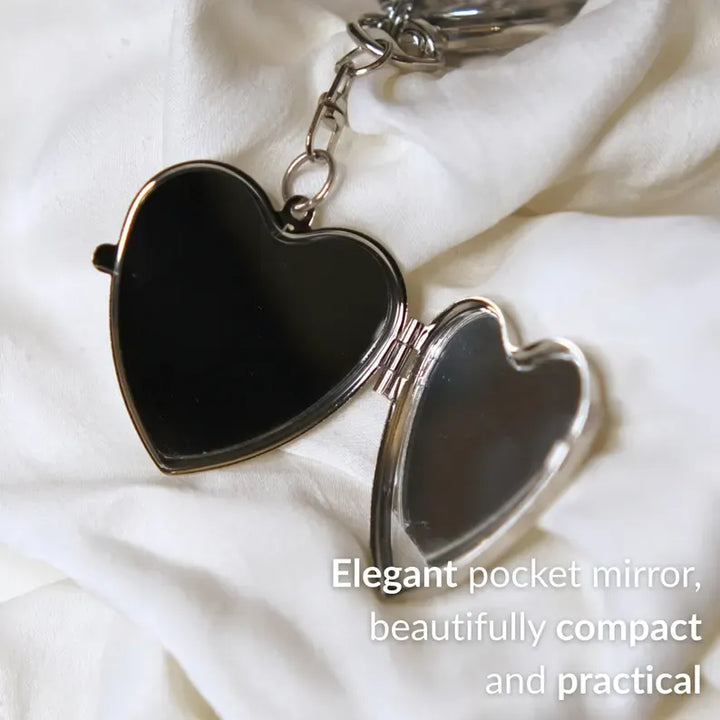 Lipstick Keychain with Mirror Metal Makeup Bag Charm Valentine's Day Gifts