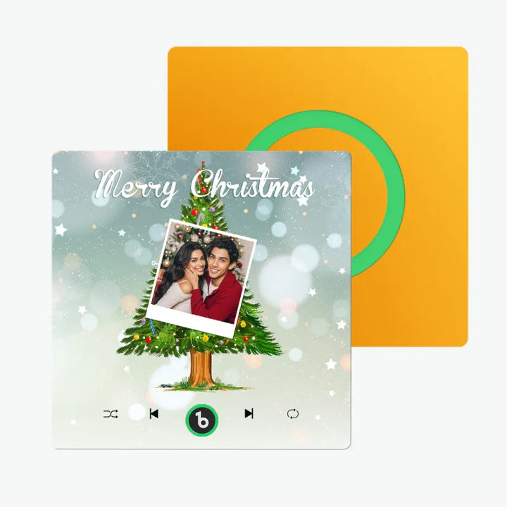 FridgeBeats Frameless 4.0 Custom Music And Photo Fridge Magnet Christmas Tree Fridge Magnet for Christmas Gifts