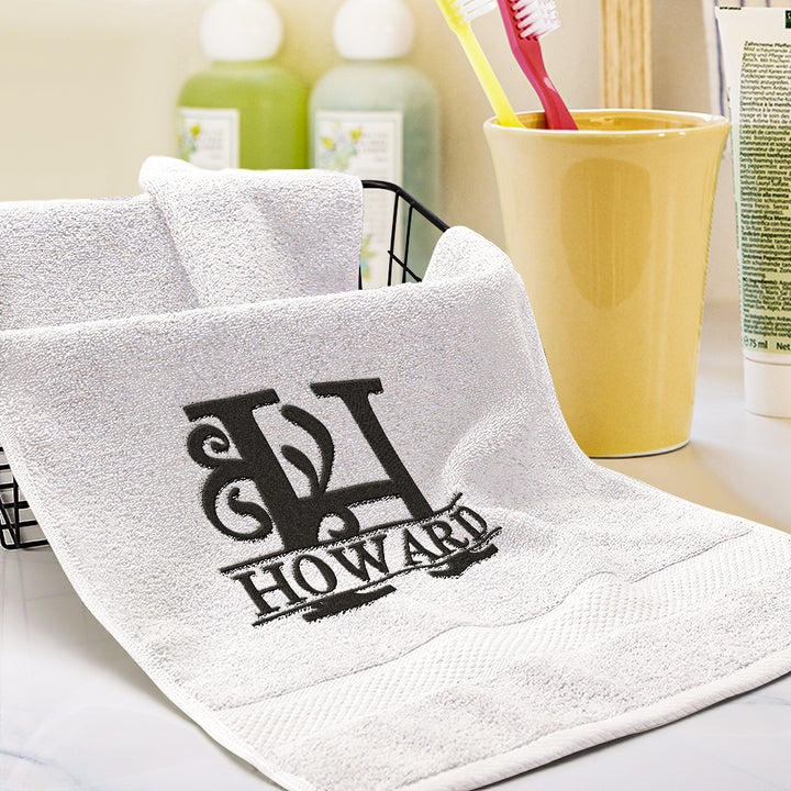 Custom Embroidered Towels Personalized Monogrammed and Name Towel