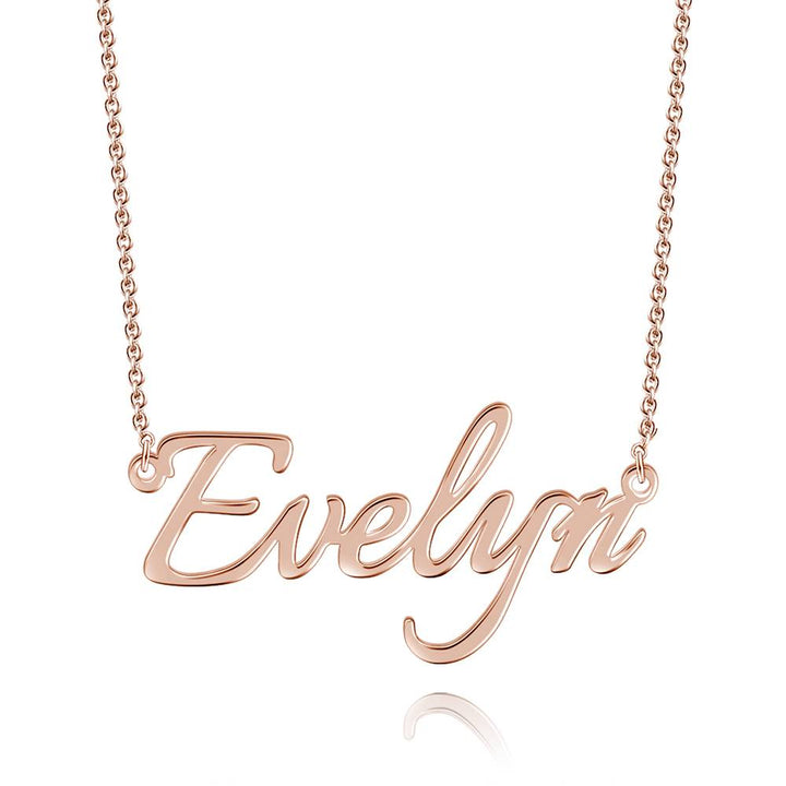 Personalized Nameplate Necklace Custom Name Jewelry