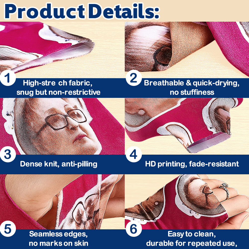 Custom Face Photo Arm Sleeves Summer Gift Birthday Gift