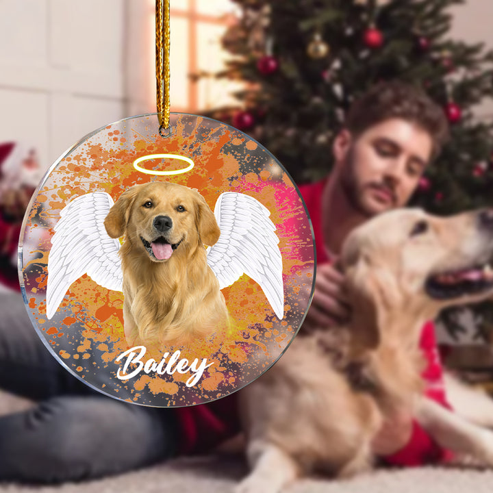 Personalized Pet Memorial Photo Ornament Christmas Tree Decoration Gift for Pet Lovers