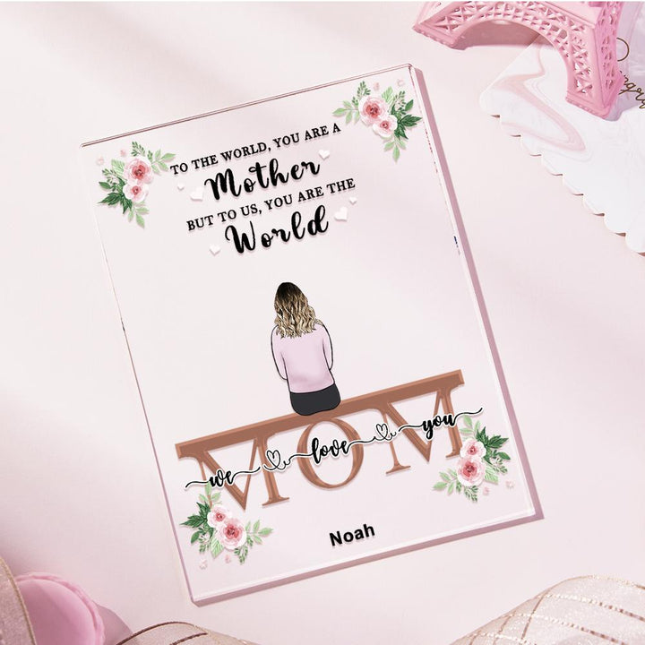 Custom Photo Acrylic Plaque For Mom