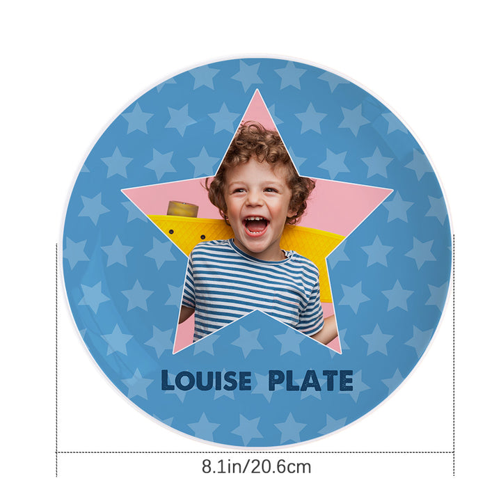 Custom Name Ceramic Souvenir Plate Personalized Star Shape Dinner Plates