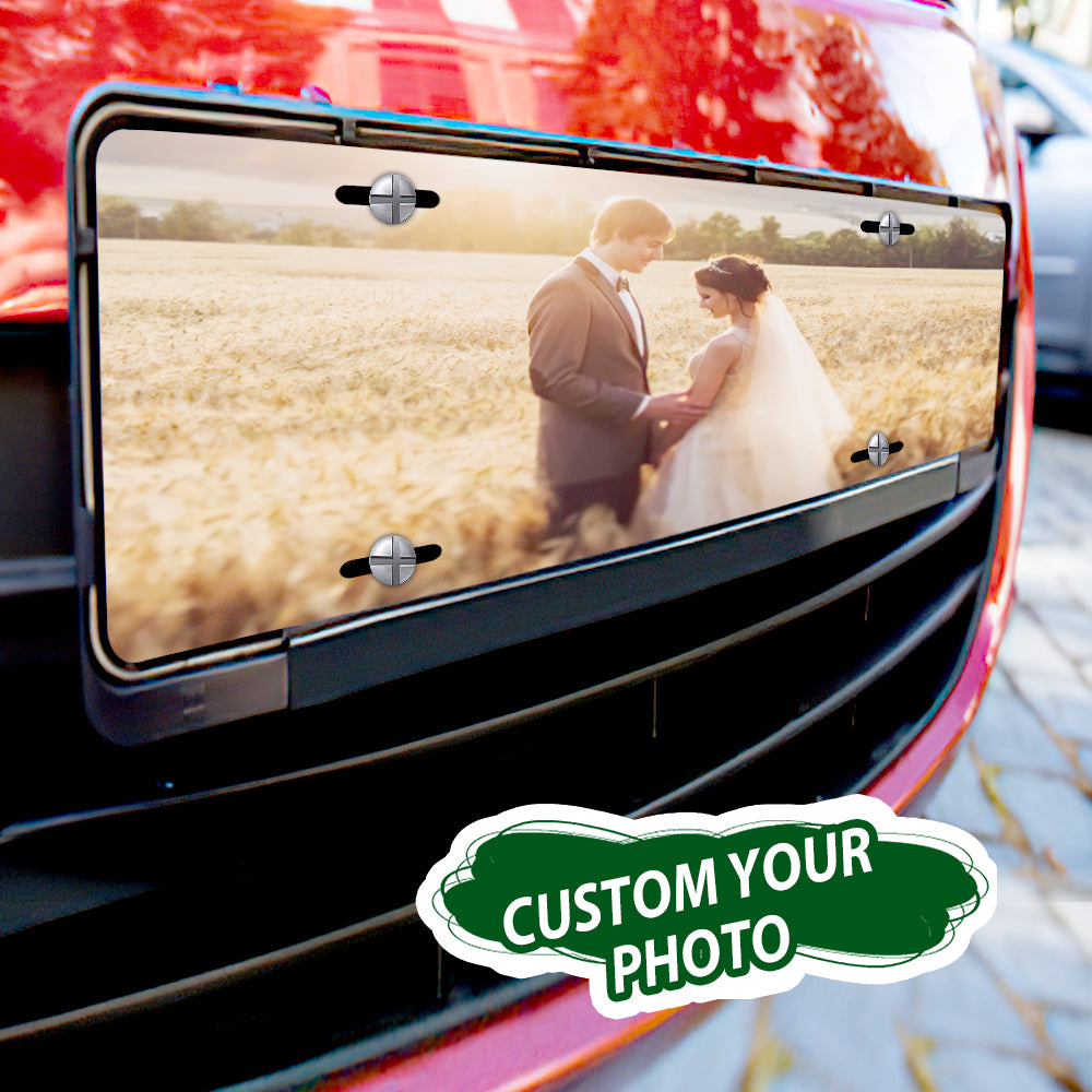 Personalized Photo License Plate Novelty Auto Tag Car License Plate