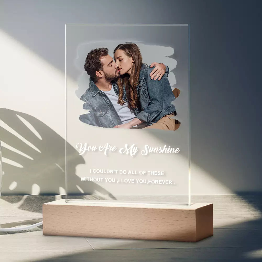 Custom Photo Art Plaque Acrylic Keychain/Plaque/Night Light Anniversary Gift
