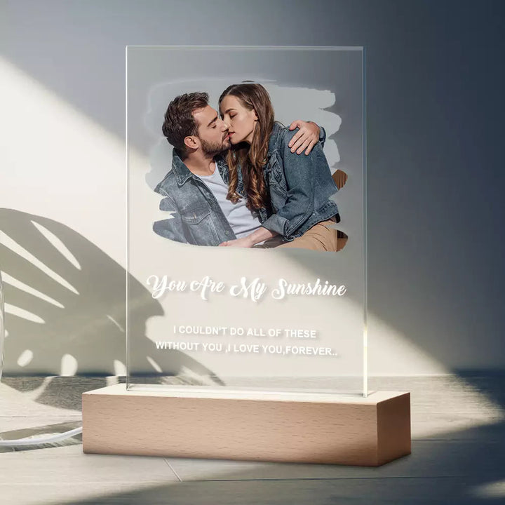 Custom Photo Art Plaque Acrylic Keychain/Plaque/Night Light Anniversary Gift