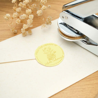 Custom Text Handheld Steel Stamp Seal - Personalized Marking Tool
