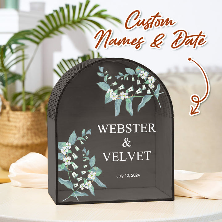 Personalized Wedding Card Box Arch Wedding Memory Box Wedding Gift for Couple