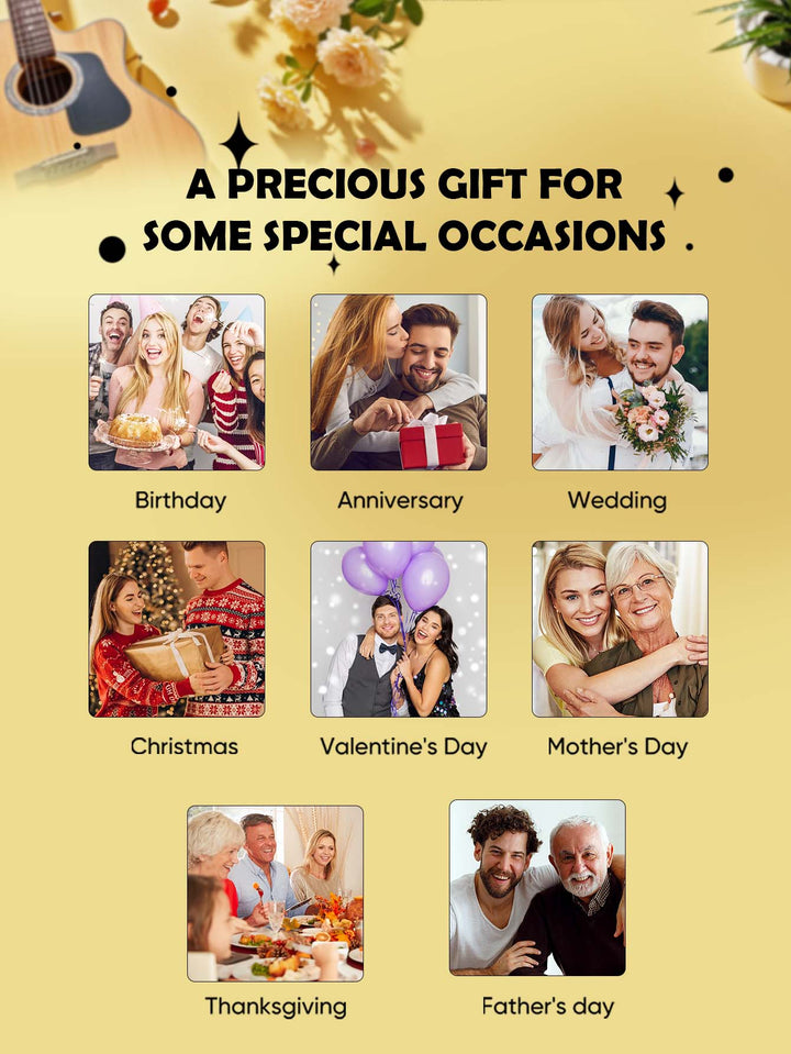 Personalized Photo Music Fridge Magnet for Unique Home Decor