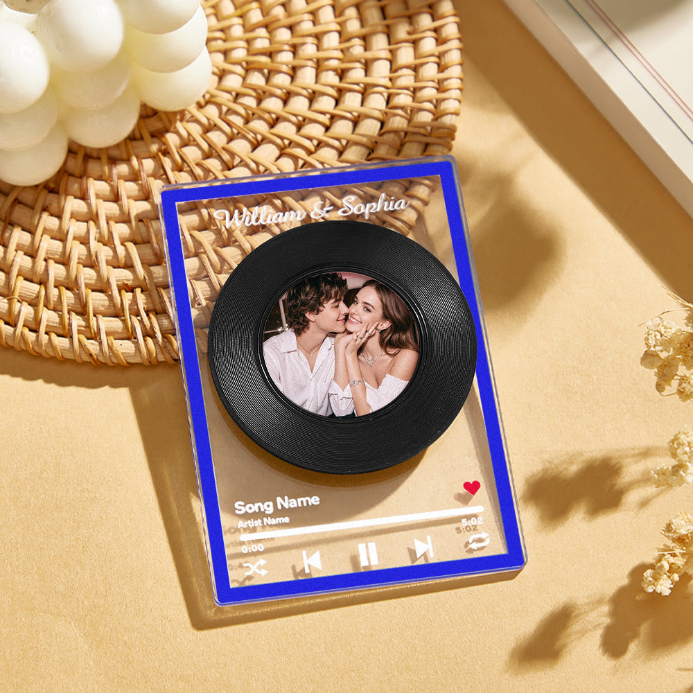 Personalized NFC Vinyl Record Plaque Rotatable Vinyl Record Music Plaque Gift for Lover