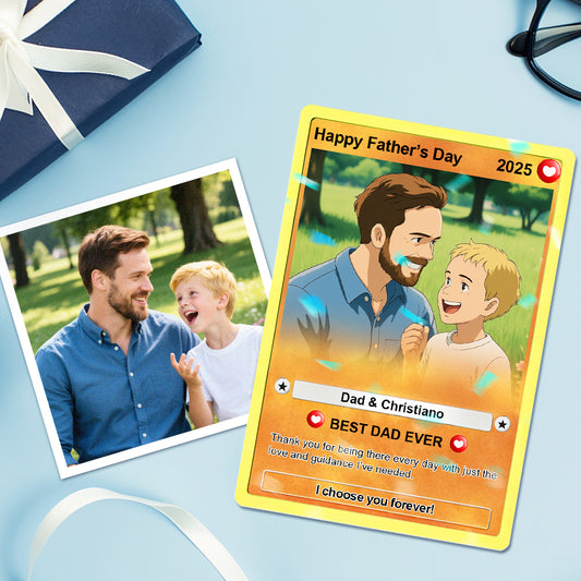 Custom Father's Day Gift Poke Card Father's Day Gift For Dad Custom Poke Present