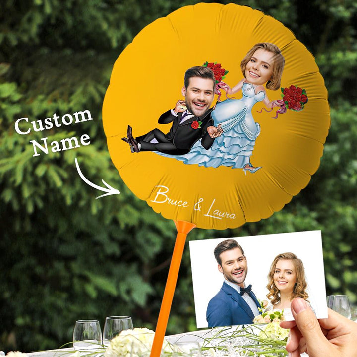 Personalized Face Balloons for Party Engagement Wedding Anniversary Decorations