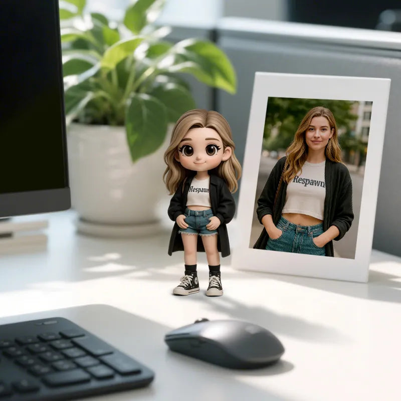 Custom Made 3D Mini Figure Office Desk Figurine Based on Your Picture Cute and Professional Style
