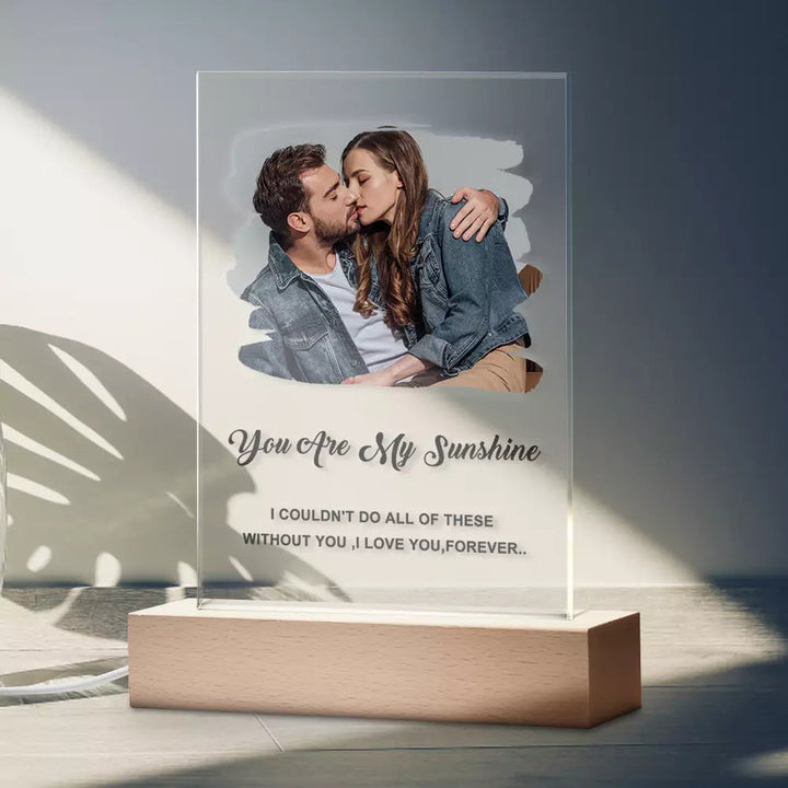 Custom Photo Art Plaque Acrylic Keychain/Plaque/Night Light Anniversary Gift