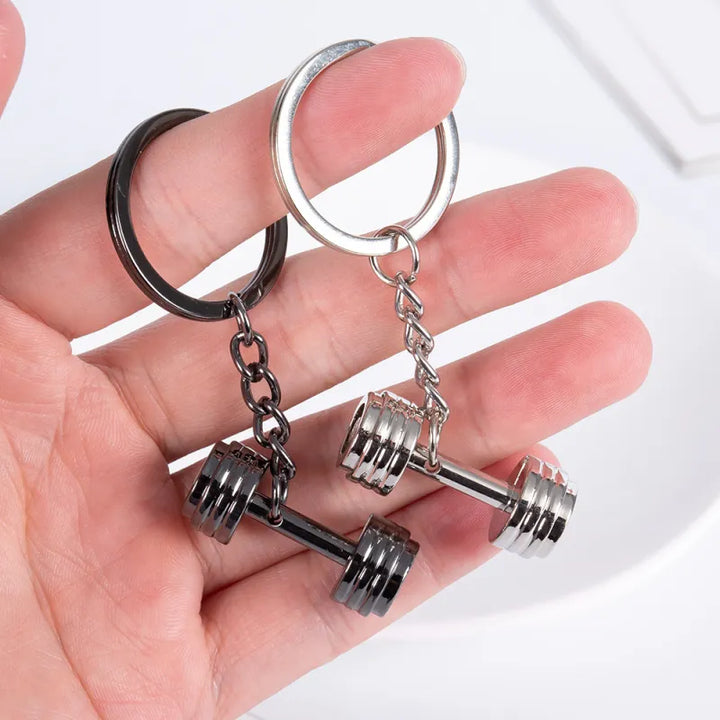 Dumbbell Metal Keychain Accessories Equipment Kettlebells Dumbbells Boxing Pendant Mini Fitness Keychain