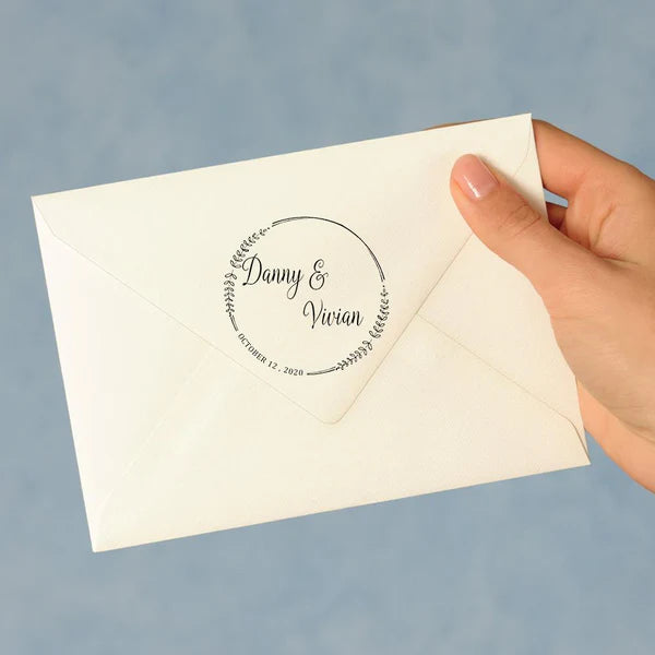 Custom Wedding Stamp Self Inking Stamp Wedding Gifts 5 Colors
