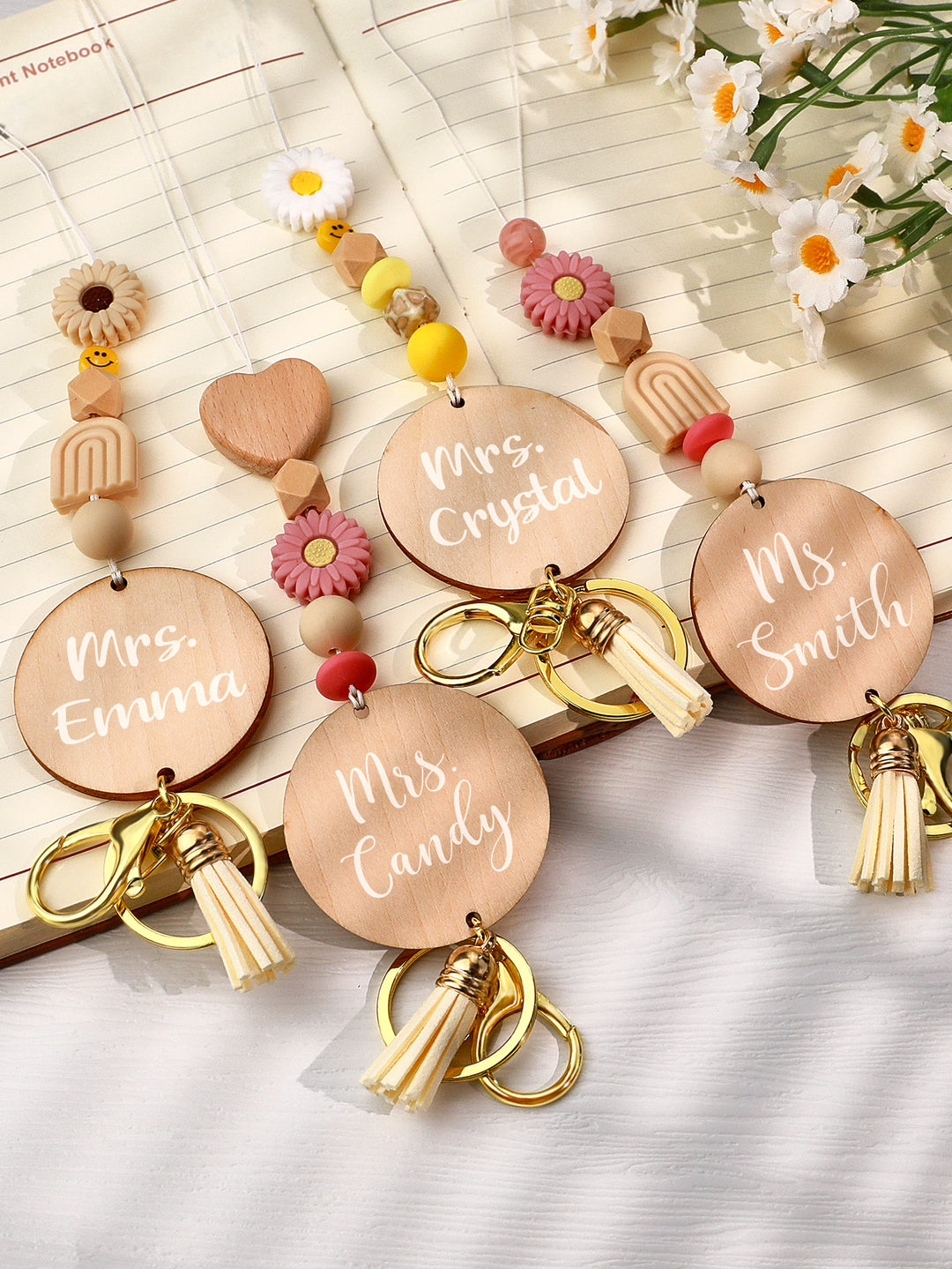 Custom Name Bohemian Beaded Lanyard – Perfect Birthday and Thanksgiving Gift