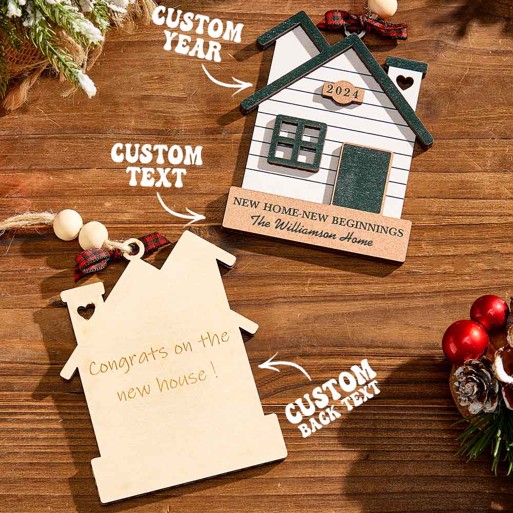 Personalized New Home Ornament First Home Christmas Ornament for Housewarming Gifts