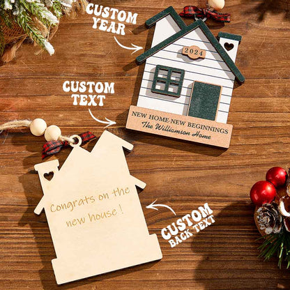 Personalized New Home Ornament First Home Christmas Ornament for Housewarming Gifts