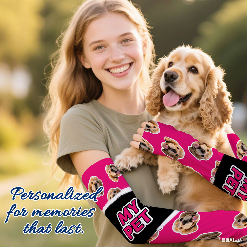 Custom Face Photo Arm Sleeves Summer Gift Birthday Gift