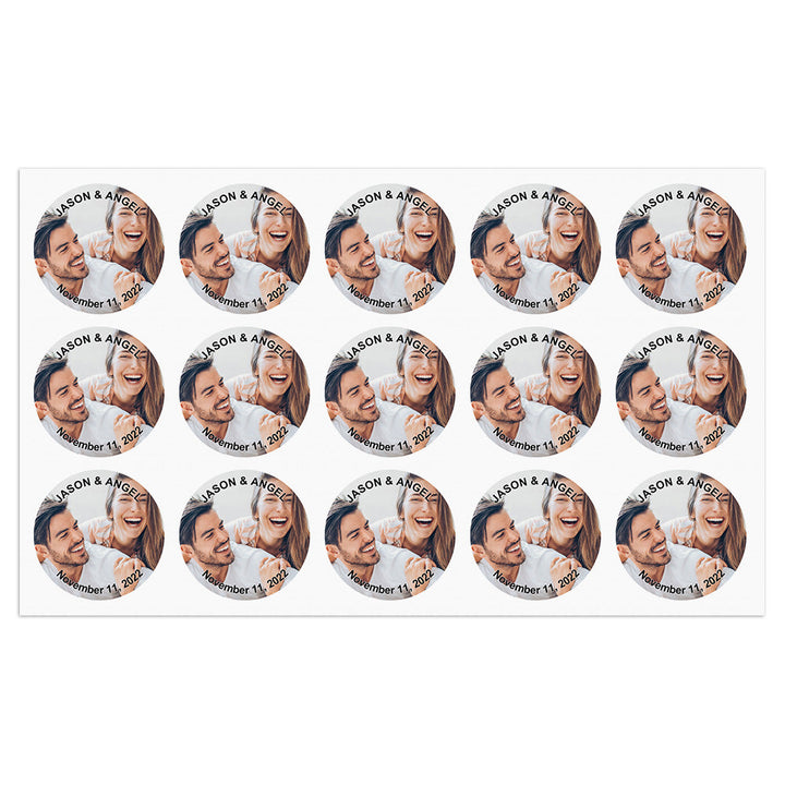 Personalized Thank You Stickers Round Wedding Birthday Favor labels for Gifts