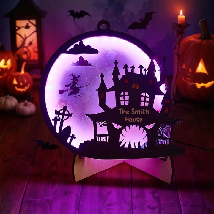 Custom Halloween Light with Name Halloween Home Decor Night Lamp for Halloween Gift