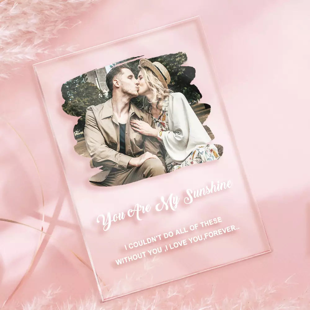 Custom Photo Art Plaque Acrylic Keychain/Plaque/Night Light Anniversary Gift