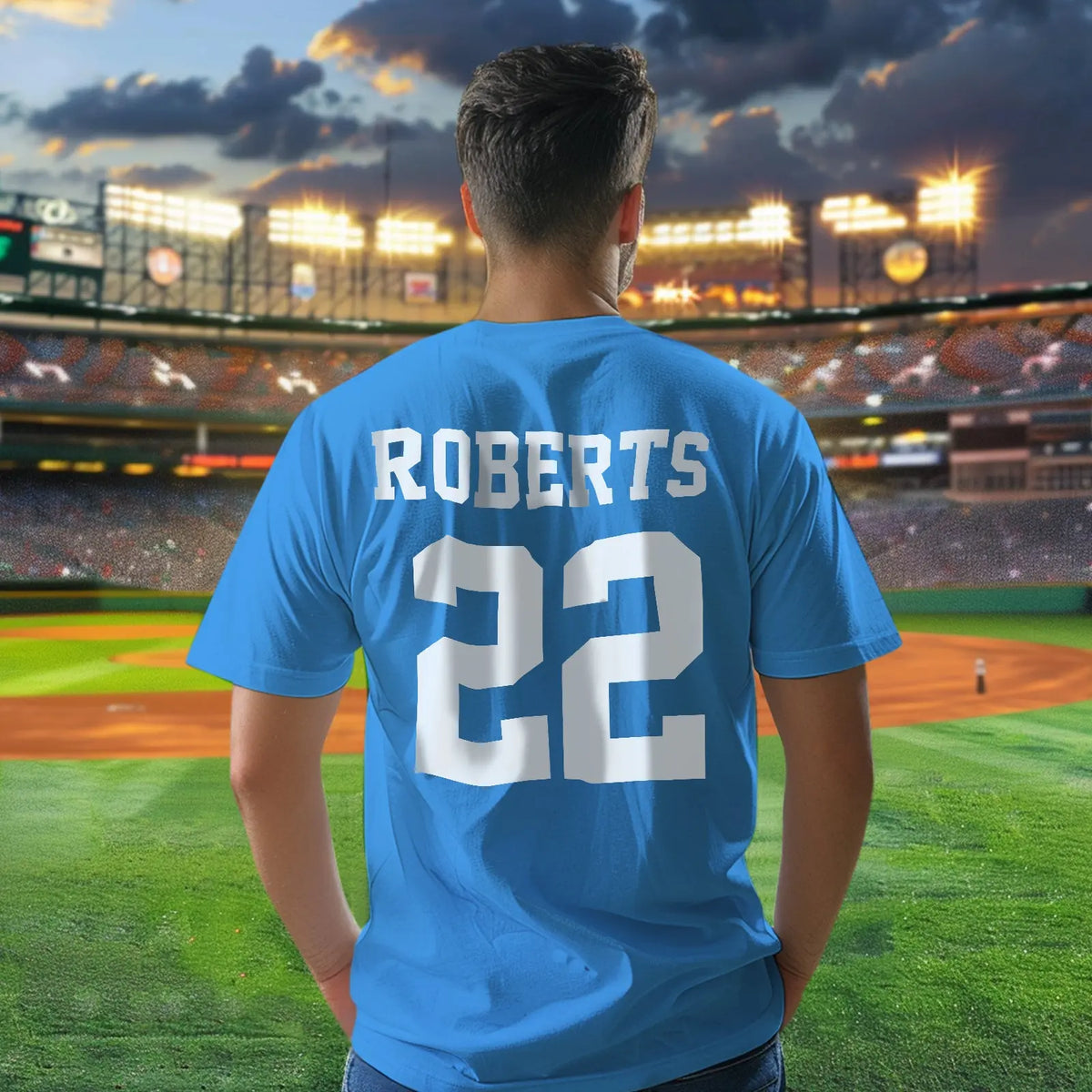 Personalized Football Name & Number Sports T-Shirt Back to School Gifts