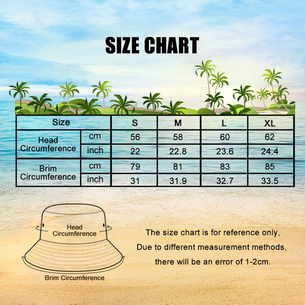 Custom Bucket Hat Double-Side-Wear Reversible Outdoors Beach Fisherman Hat