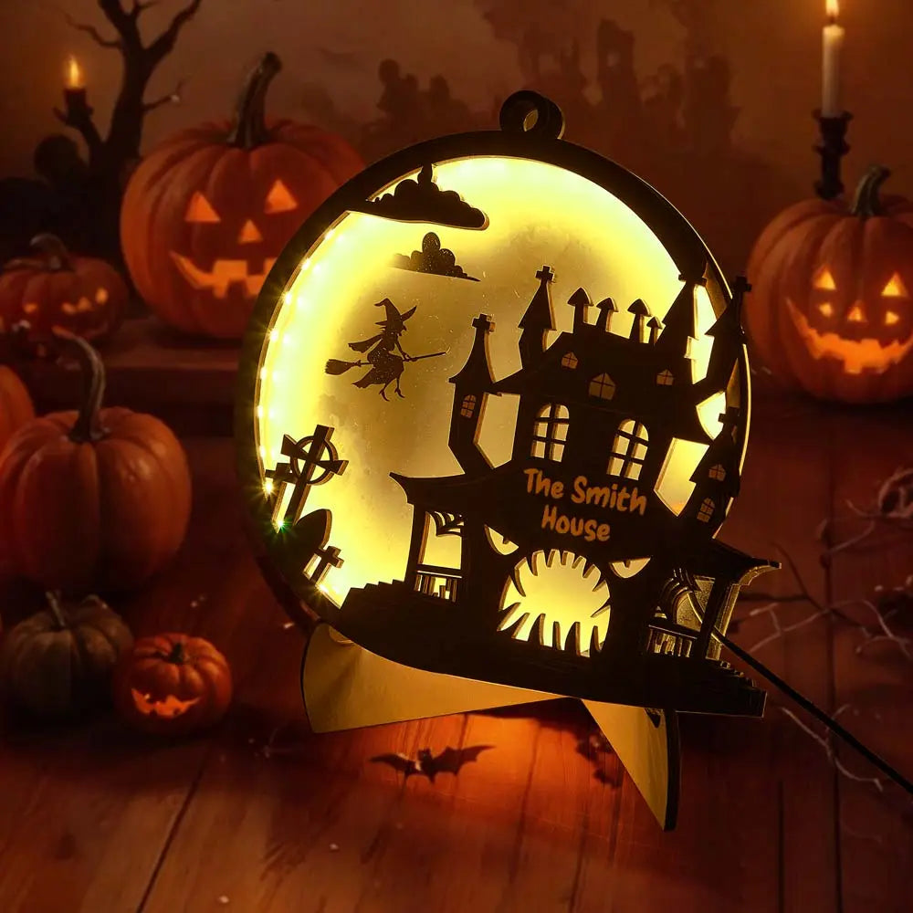 Custom Halloween Light with Name Halloween Home Decor Night Lamp for Halloween Gift