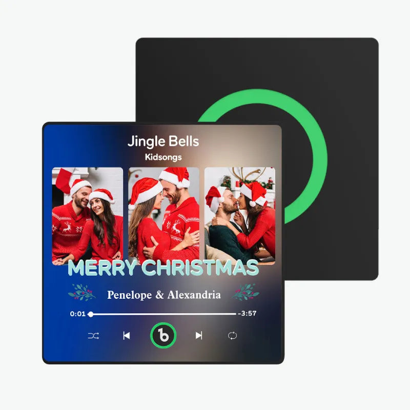 FridgeBeats Framed 4.0 Custom 3 Photos Music Fridge Magnet FridgeBeats Pro Supports Bluetooth Connectivity Christmas Gifts