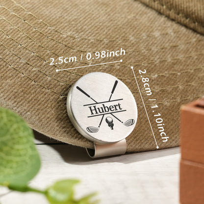 Personalized Golf Ball Marker Magnetic Hat Clip with Name Golfer Accessories Gift for Golf Enthusiasts