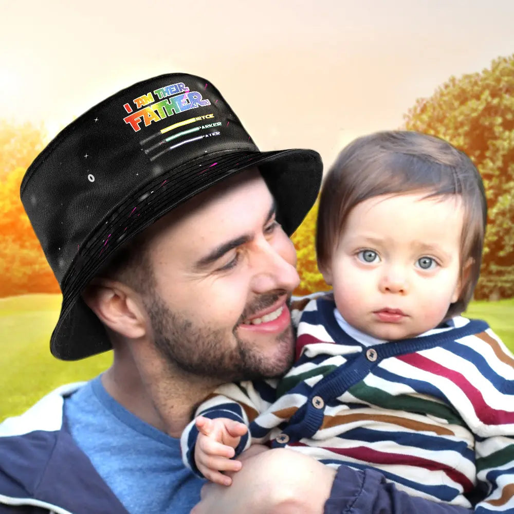 Custom Bucket Hat Light Saber I Am Their Father Bucket Hat Gifts for Father