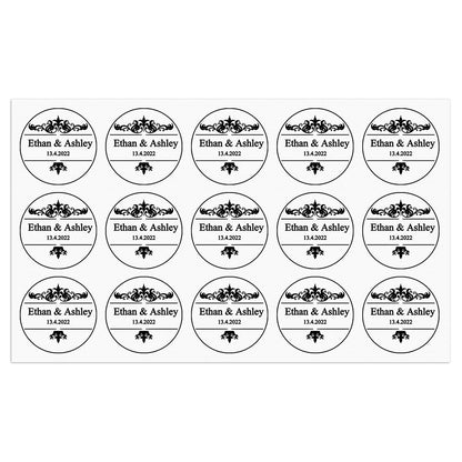 Personalized Thank You Transparent Stickers Round Wedding Birthday Favor labels for Gifts