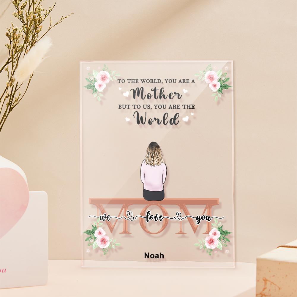 Custom Photo Acrylic Plaque For Mom