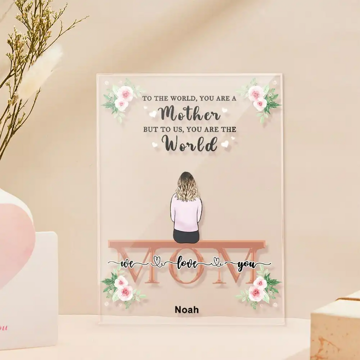 Custom Photo Acrylic Plaque For Mom