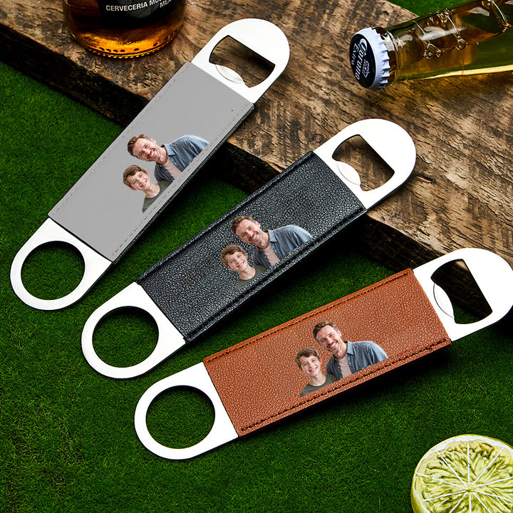 Custom Photo Bottle Opener – Groomsmen Gift, Best Man Keepsake, Personalized Wedding Favor