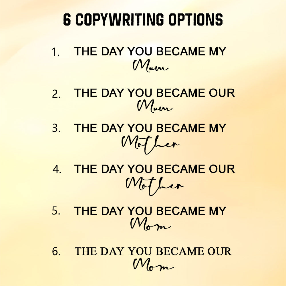 Personalized The Day You Became My Mother Puzzle Photo Frame Mother's Day Gift for Mom