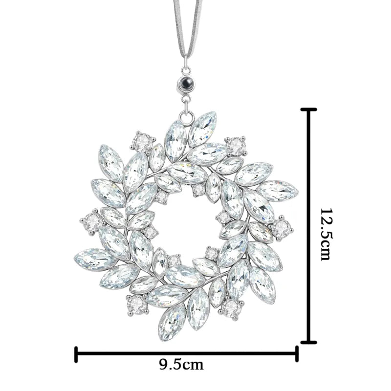 Personalized Photo Wreath Projection Ornaments Christmas Tree Decoration Ornaments for Christmas Gifts