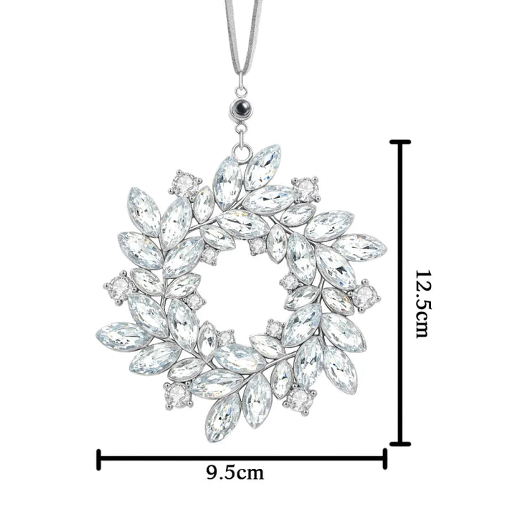 Personalized Photo Wreath Projection Ornaments Christmas Tree Decoration Ornaments for Christmas Gifts