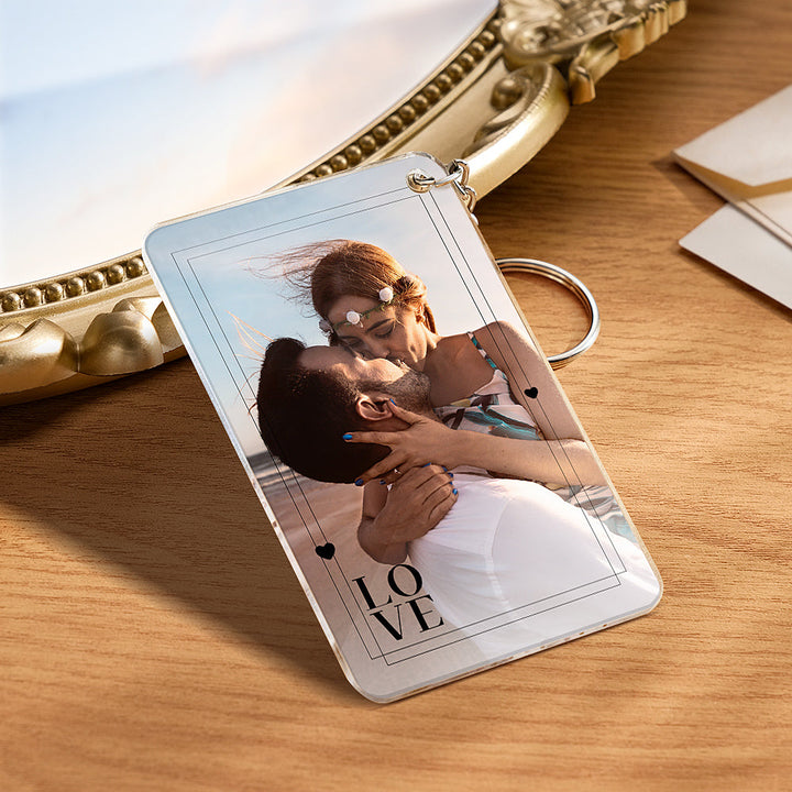 Personalized Love Gift with Photo First Anniversary Plaque Gift for Boyfriend Custom Acrylic Plaque