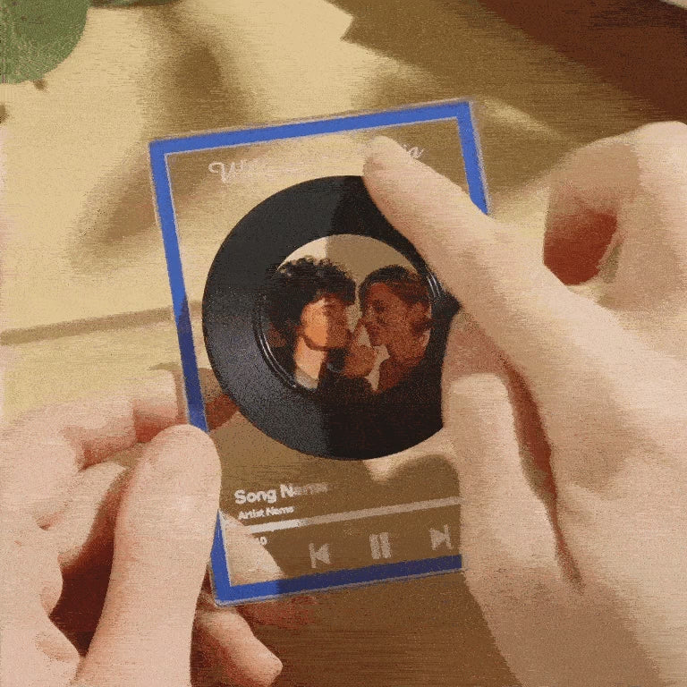 Personalized NFC Vinyl Record Plaque Rotatable Vinyl Record Music Plaque Gift for Lover