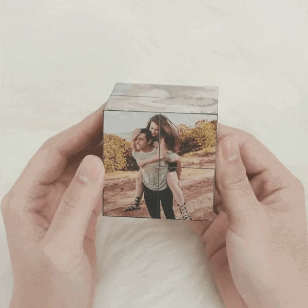 Custom Photo Cube Infinity Folding Multiphoto Cube Father's Day Gifts