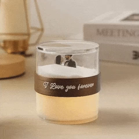 Memorial Gift Customized Night Light Creative Flip Light Acrylic Hourglass Lamp Anniversary Gift