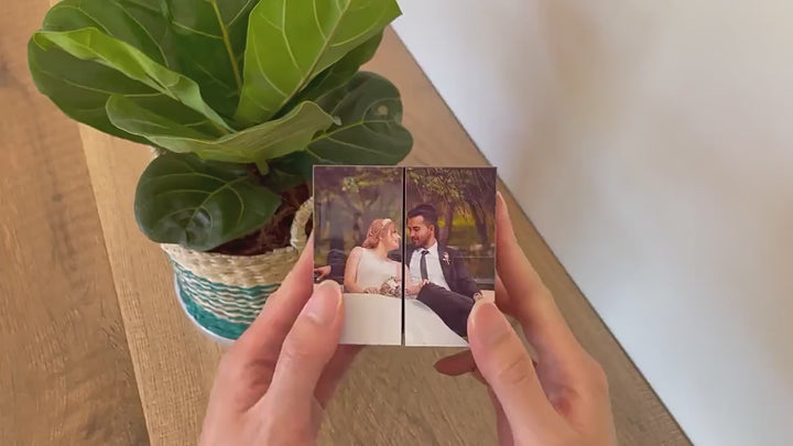 Custom Photo Cube Photo Frame Multiphoto Gifts For Family Together We Make A Family Magic Cube